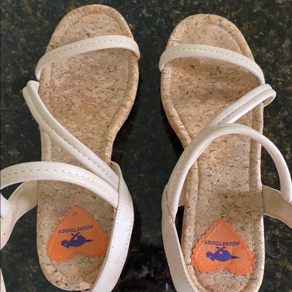 Rocket Dog cork wedge heels